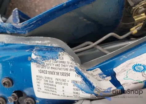 2001 Chevrolet Blazer Xtreme from USA, damaged, VIN 1GNCS18WX1K190294